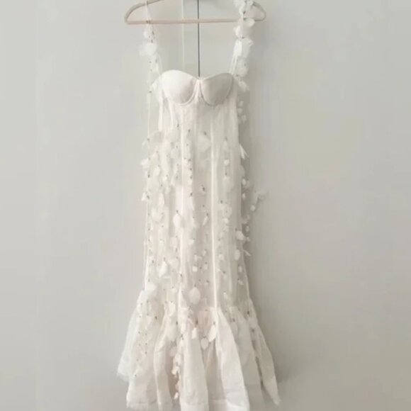 GORGEOUS white Zimmerman dress. Size 4, worn once but looks brand new - Picture 2 of 5